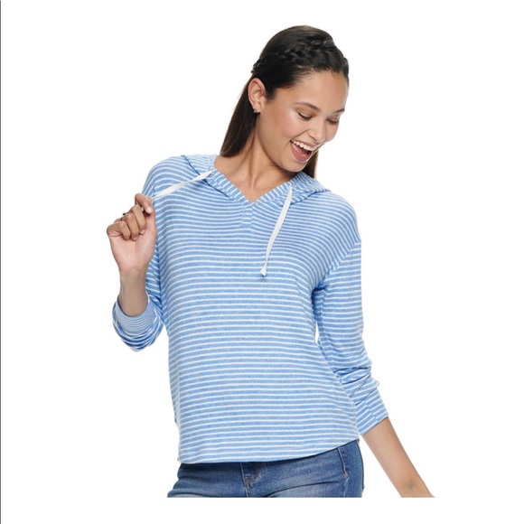 Blue stripe hoodie - Picture 1 of 4
